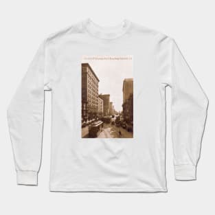 1915 Street Scene Oakland, California Long Sleeve T-Shirt